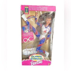 Barbie Olympic Gymnast Doll 1995 Mattel #15125 USA Outfit Gold Medal Gymnastics
